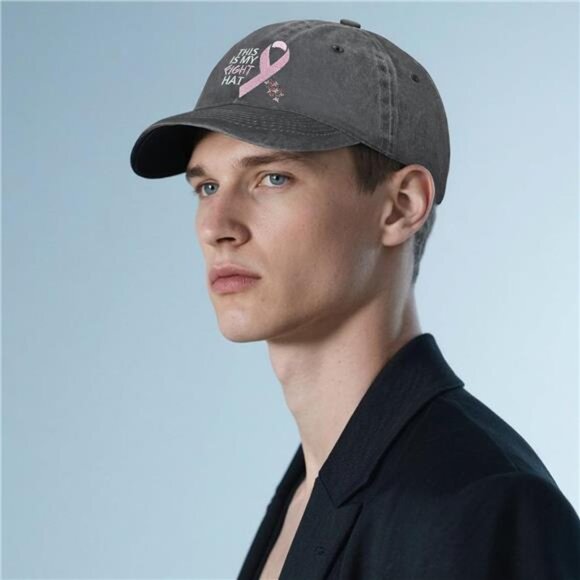 Baseball Cap for Women Men Breast Cancer - Picture 6 of 6